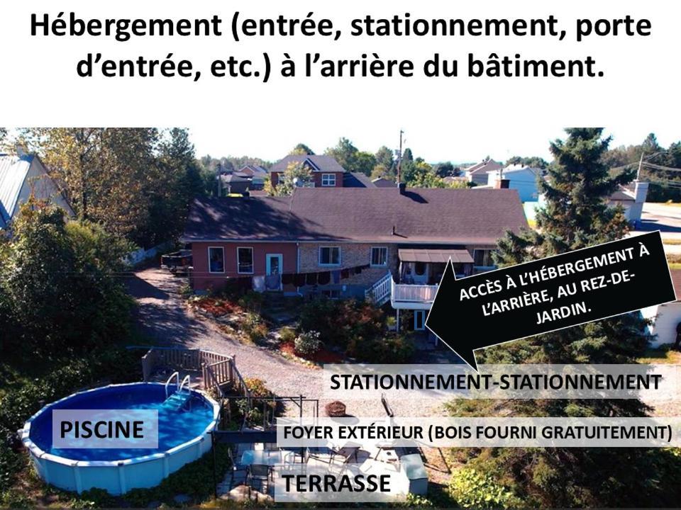 Au Pied Des Monts-Valin, Hebergement Touristique Saint-Honore Exterior photo